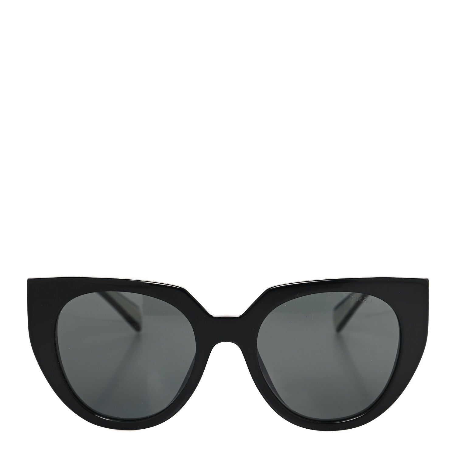 Prada Acetate Square Sunglasses SPR 14W Black White 2 of 7