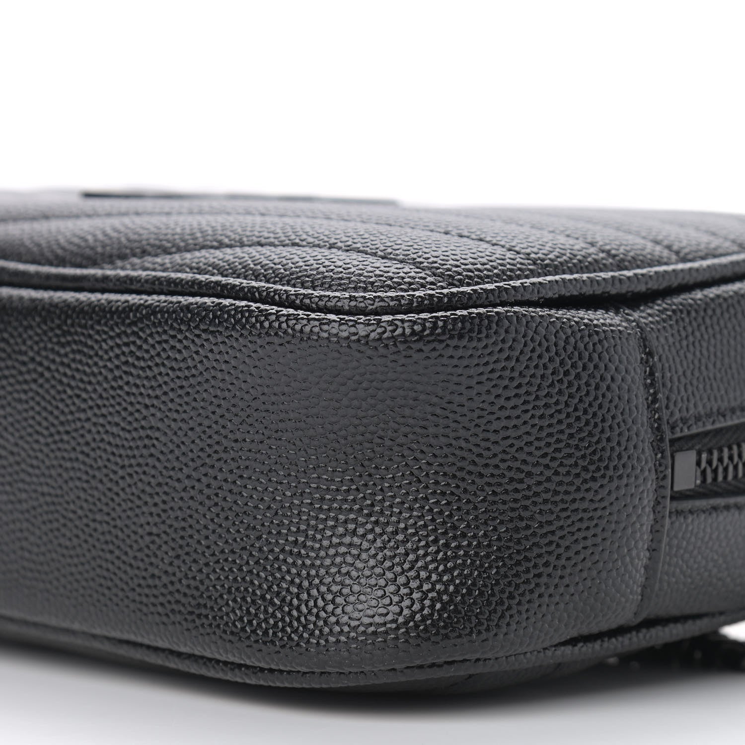 Saint Laurent Grain De Poudre Matelasse Monogram Mini Lou Camera Bag Black 9 of 9
