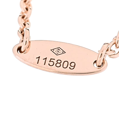 Christian Dior 18K Rose Gold Diamond Pink Opal Rose Des Vents Bracelet 5 of 5