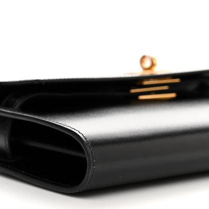 Hermes Box Kelly Wallet To Go Rock Black 8 of 10