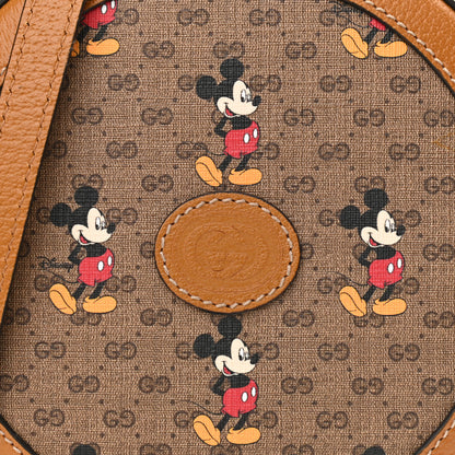 Gucci X DISNEY Mini Vintage GG Supreme Monogram Mickey Mouse Round Shoulder Bag Beige Vintage Sun Oil 7 of 10