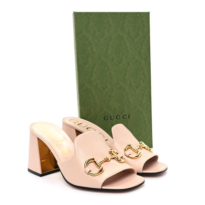 Gucci Nappa Horsebit 75mm Slide Sandals 41 Skin Rose 10 of 10