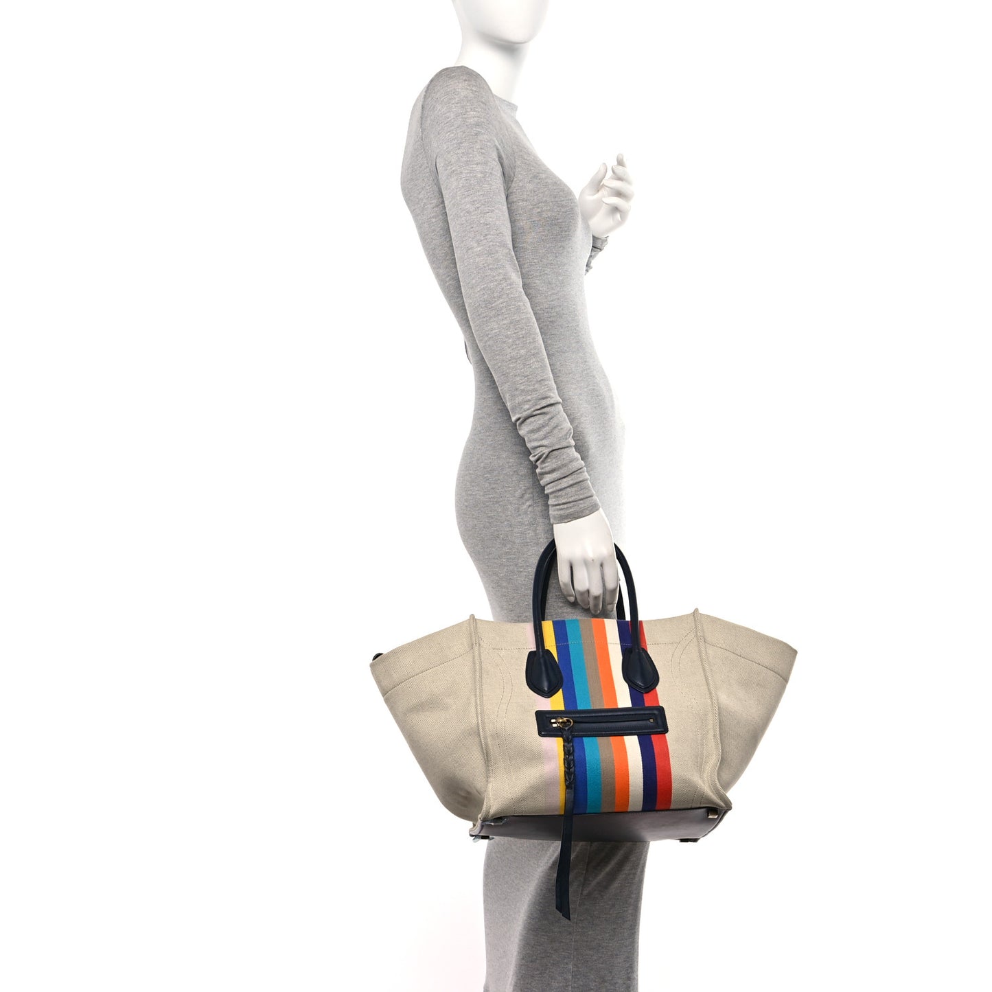 Cotton Canvas Medium Phantom Luggage Multicolor
