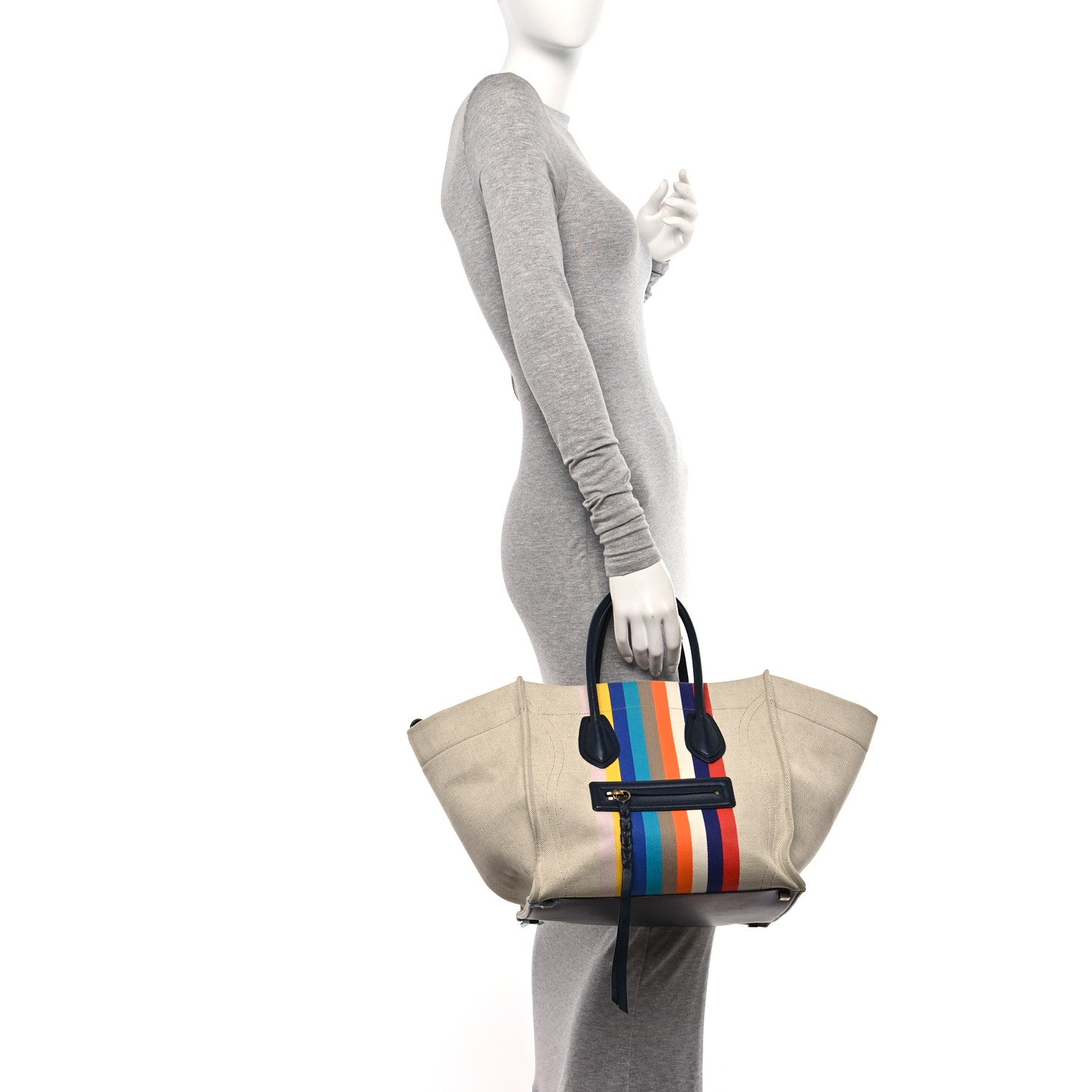 Celine Cotton Canvas Medium Phantom Luggage Multicolor 2 of 14