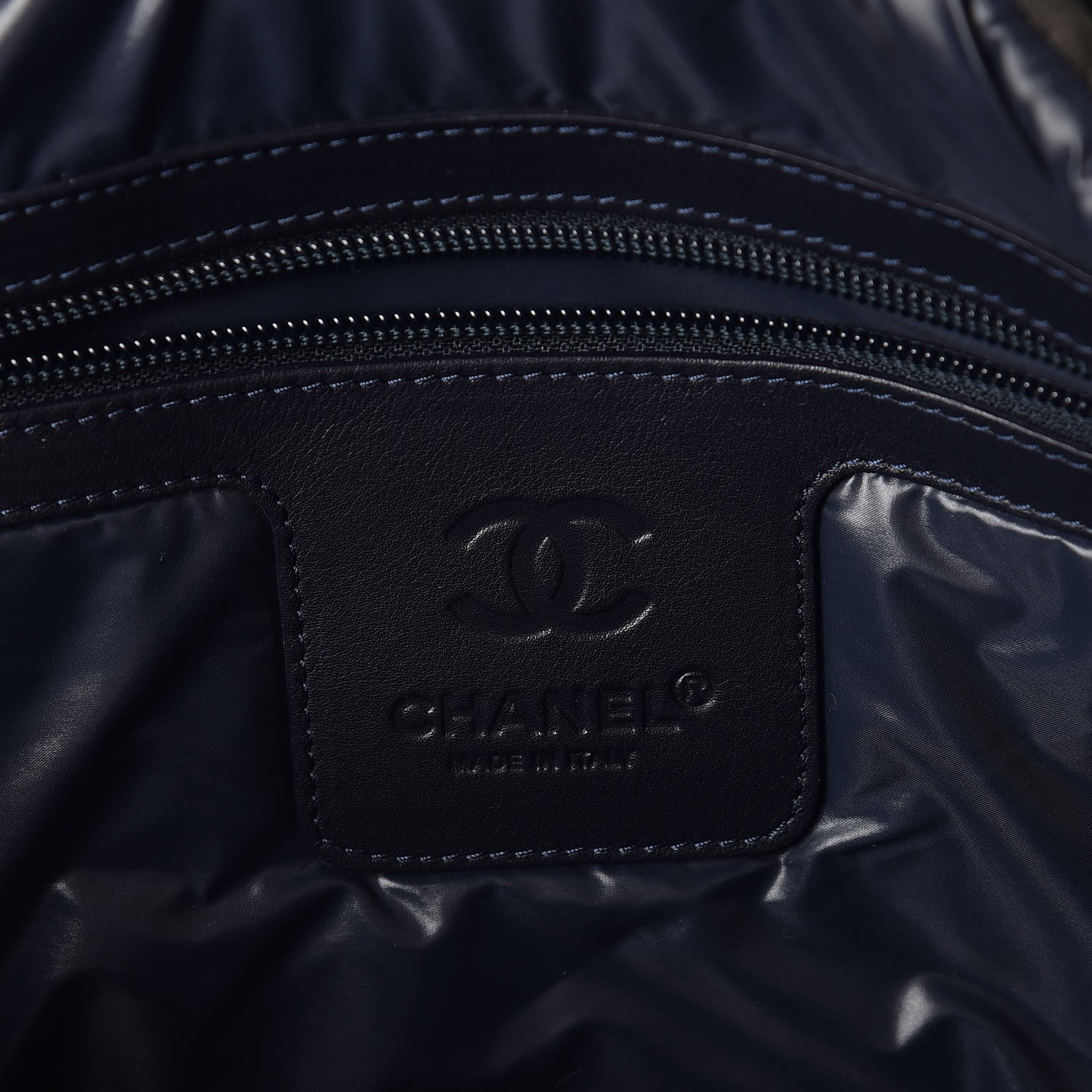 Chanel Nylon Quilted Coco Cocoon Backpack Gray 6 of 9