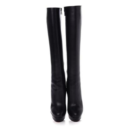 Christian Louboutin Calfskin Bianca Botta 140 Knee Boots 36 Black 4 of 9