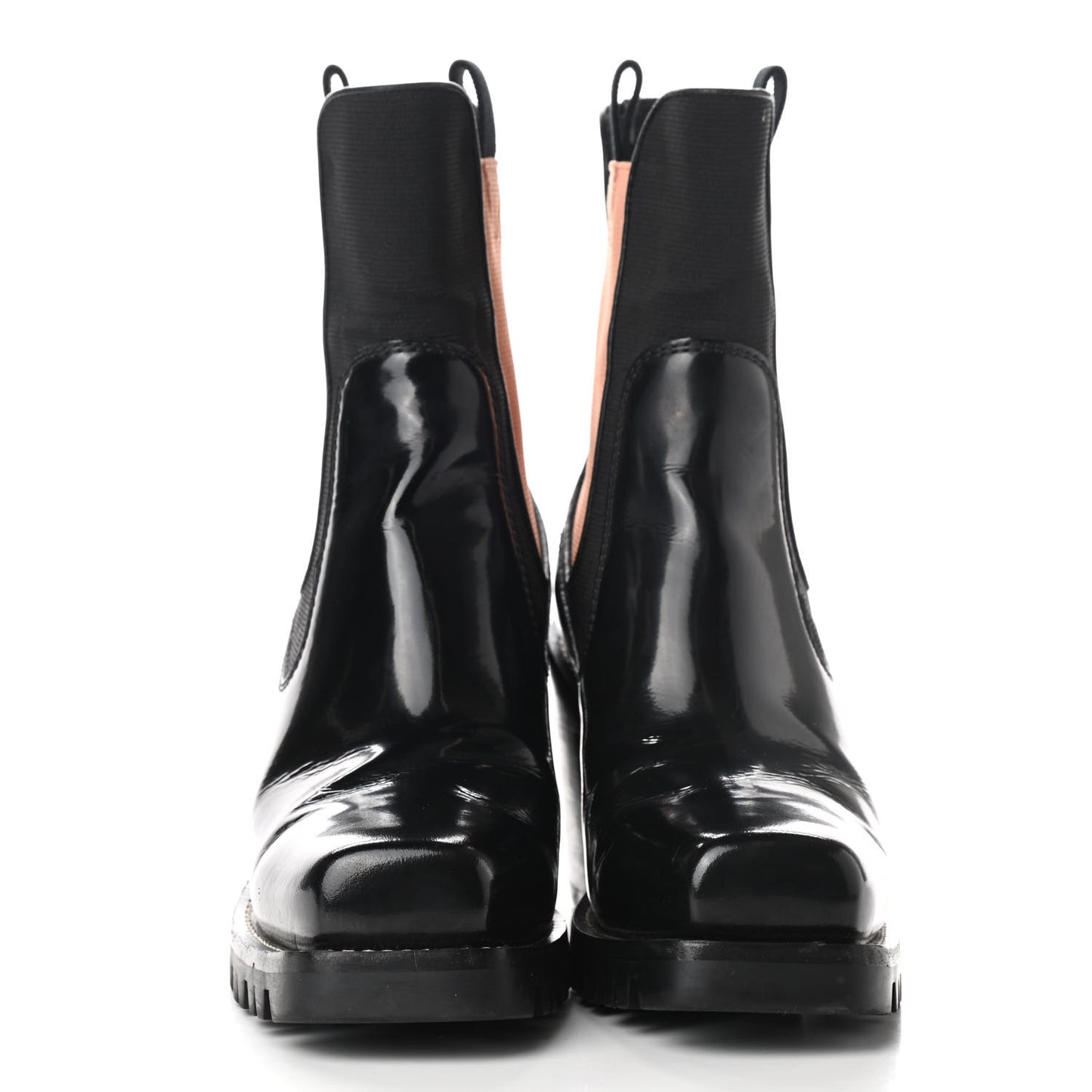 Patent Monogram Limitless Ankle Boots 40 Black