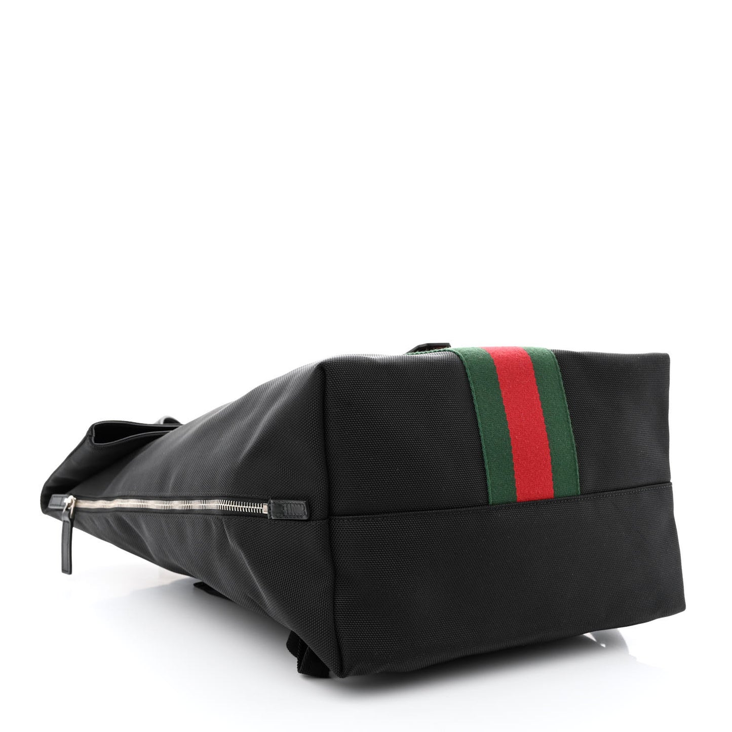 Techno Canvas Web Single Buckle Backpack Black