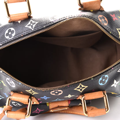 Louis Vuitton Monogram Multicolor Speedy 30 Black 4 of 8