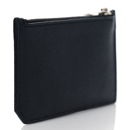 Saint Laurent Grained Calfskin 5 Fragments Zip Pouch Card Holder Black 3 of 7