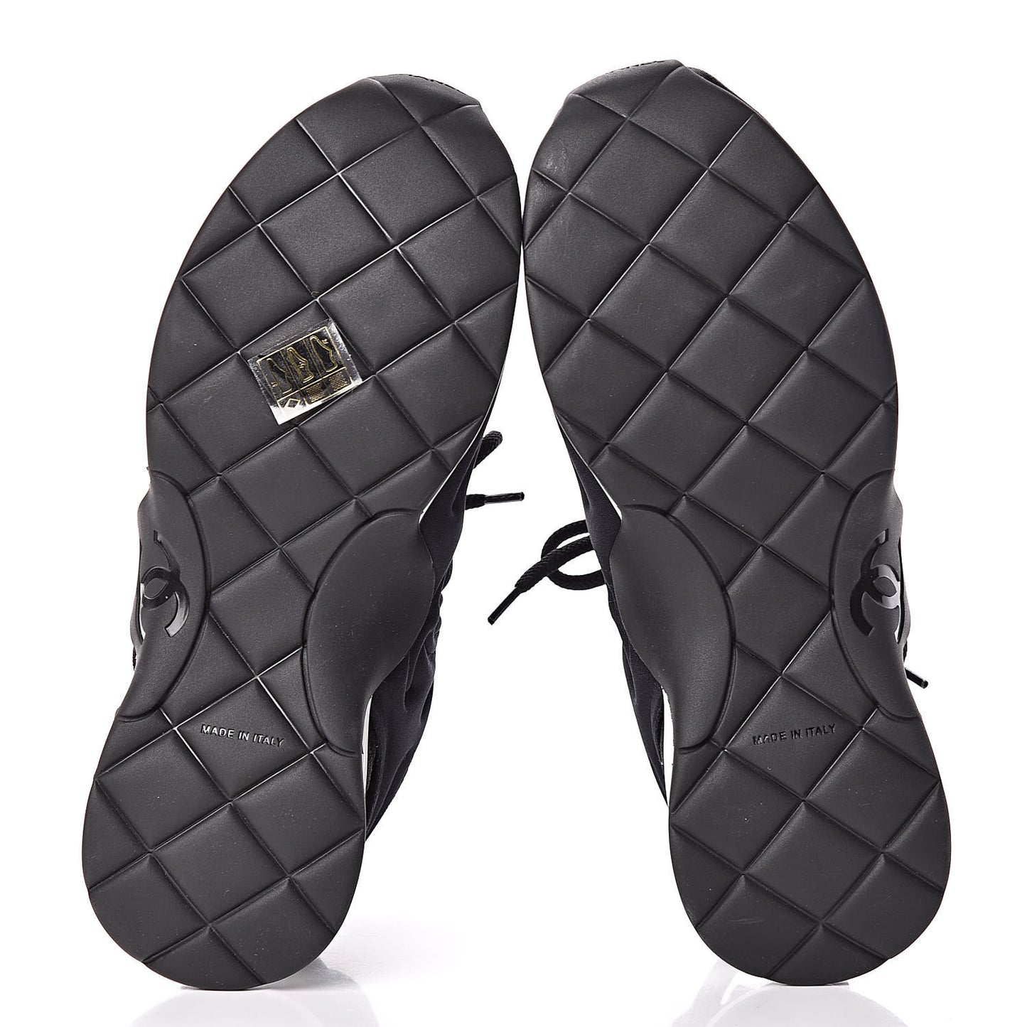 Stretch Fabric Womens CC Sneakers 37.5 Black