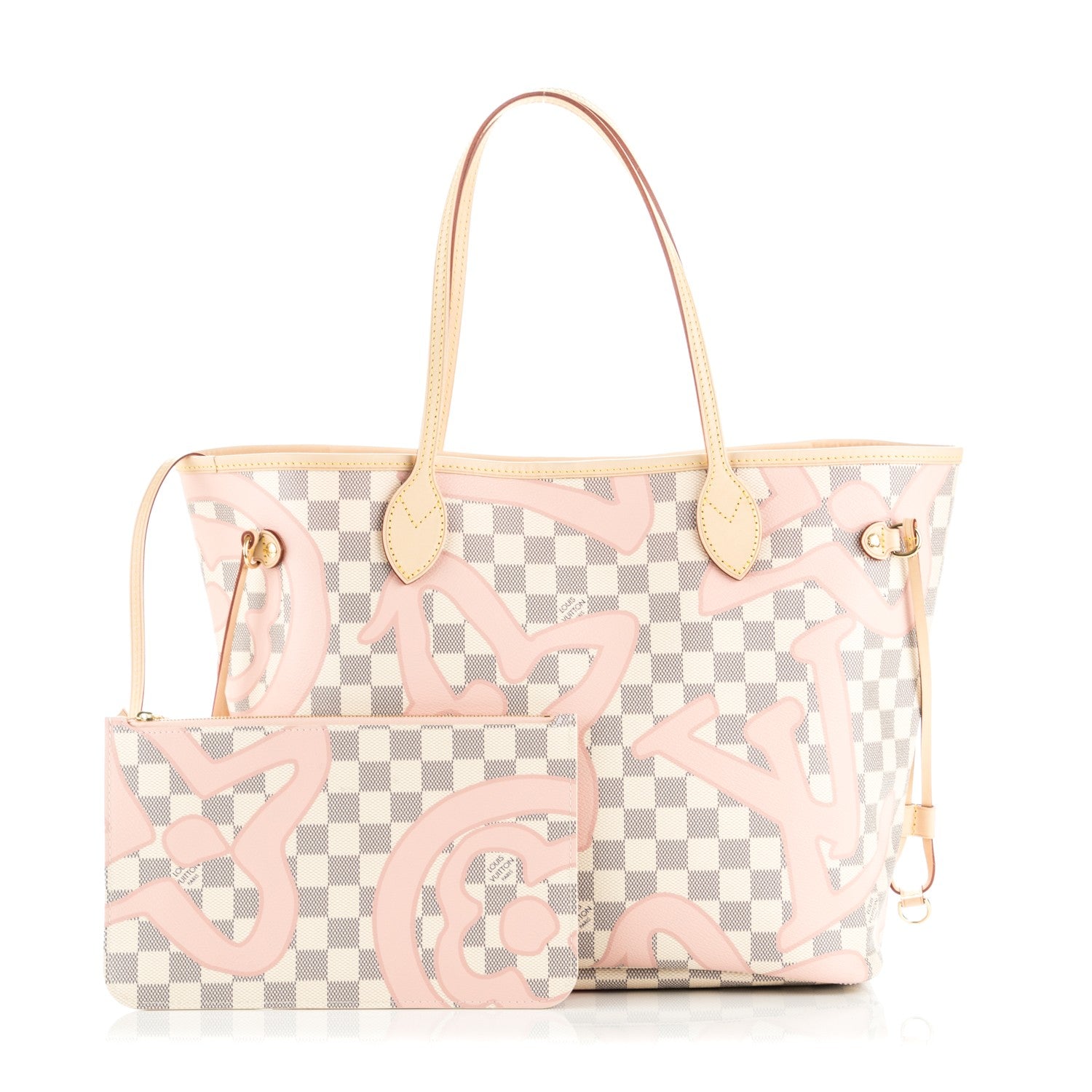 Louis Vuitton Damier Azur Tahitienne Neverfull MM 1 of 9