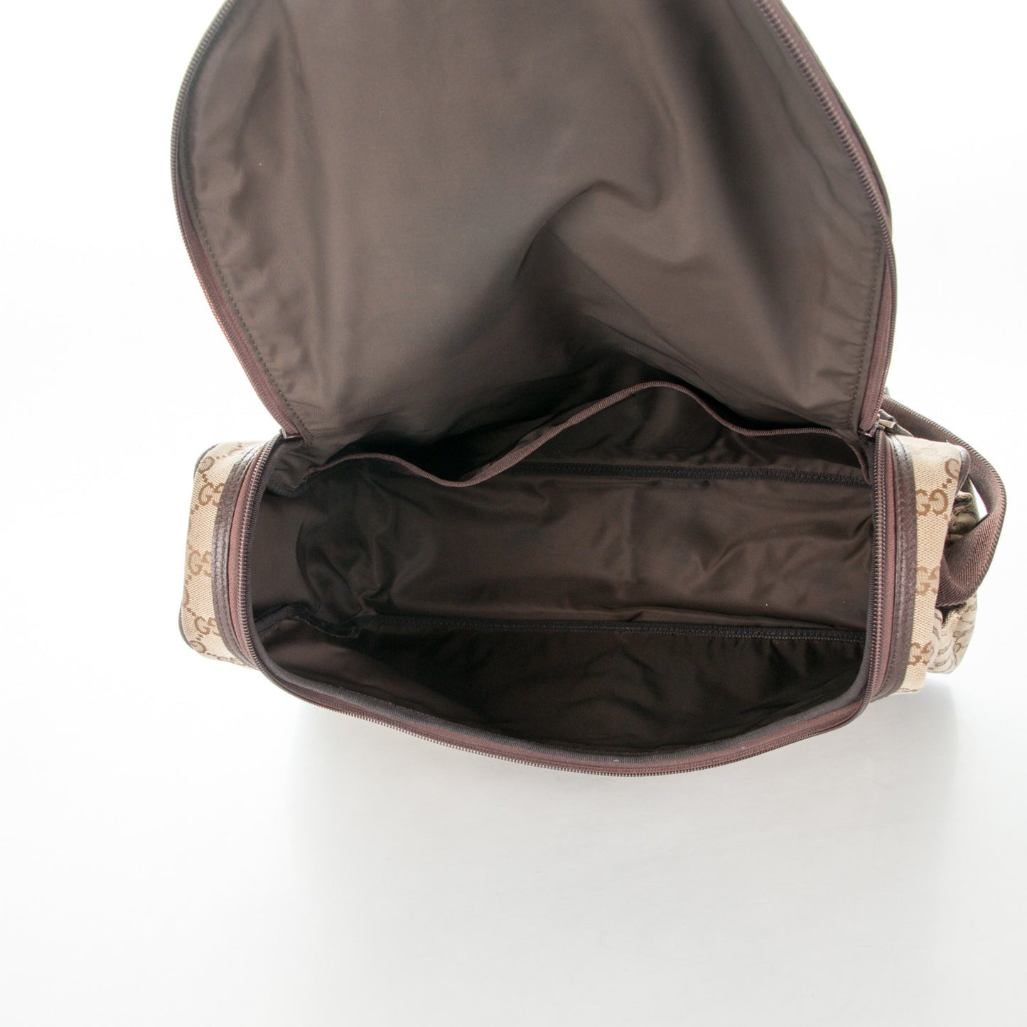 Monogram Natural Pigskin Large Diaper Bag Beige Ebony Cocoa Dark Chocolate