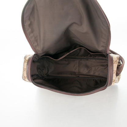 Gucci Monogram Natural Pigskin Large Diaper Bag Beige Ebony Cocoa Dark Chocolate 5 of 9