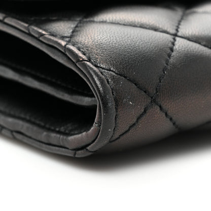 Versace Lambskin Quilted Medusa Wallet on Chain Crossbody Black Gold 14 of 15