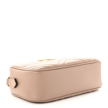 Gucci Calfskin Matelasse Small GG Marmont Chain Shoulder Bag Porcelain Rose 4 of 11