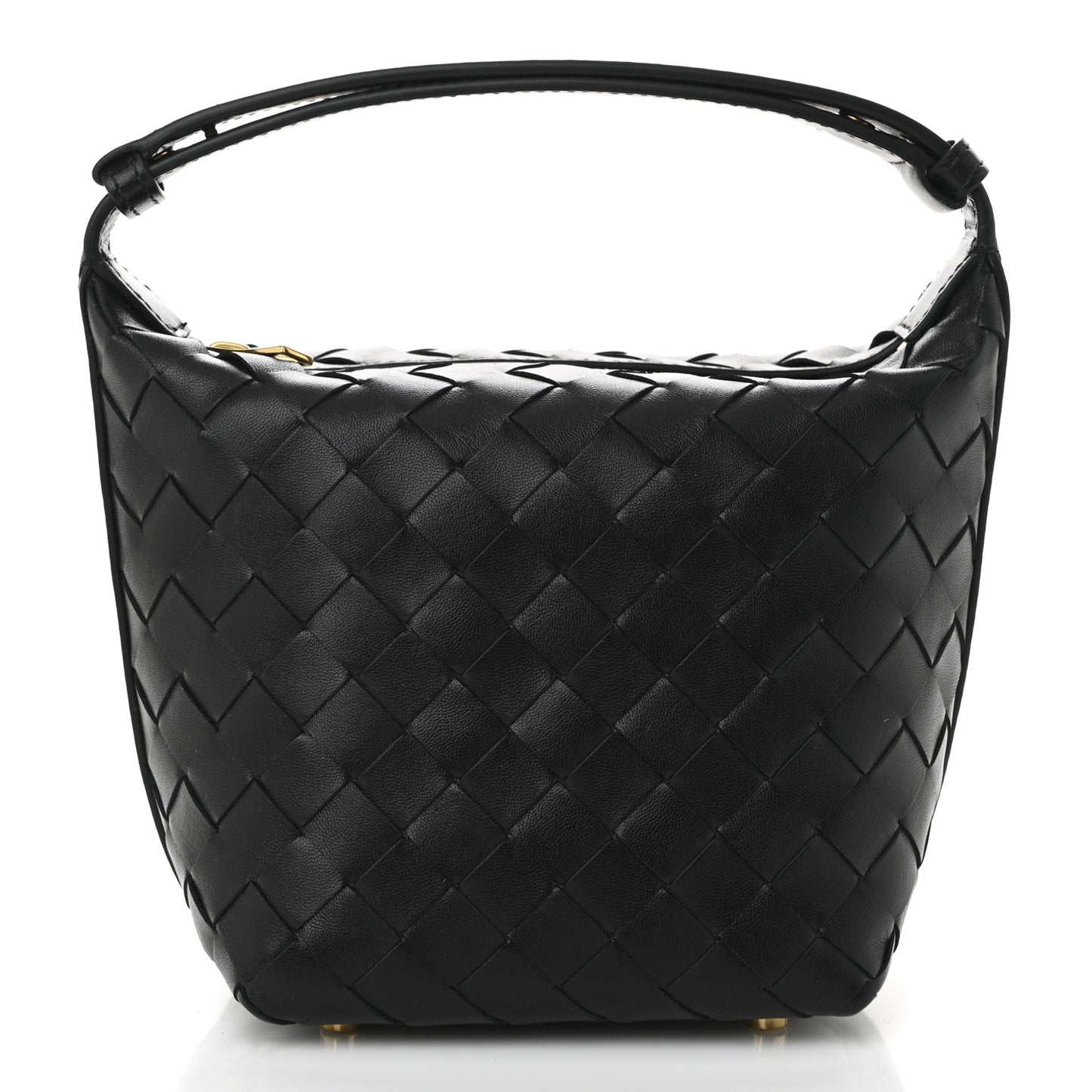 Calfskin Nappa Intrecciato Candy Wallace Black