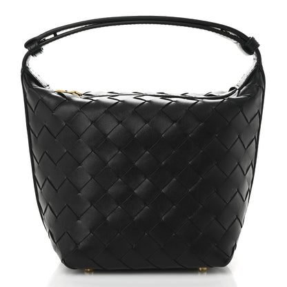 Bottega Veneta Calfskin Nappa Intrecciato Candy Wallace Black 1 of 10