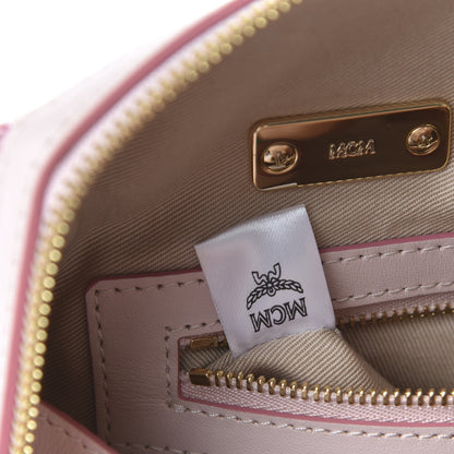 MCM Visetos Floral Leopard Essential Boston Bag Pink 9 of 9