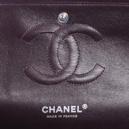 Chanel Lambskin Medium Double Flap Plum 7 of 10