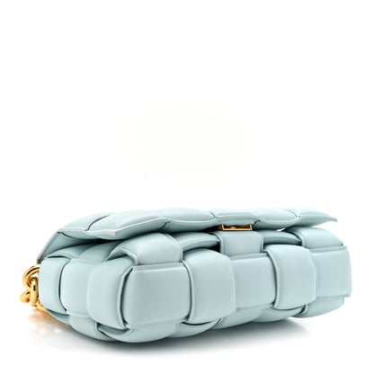 Bottega Veneta Lambskin Maxi Intreccio Padded Chain Cassette Crossbody Bag Spearmint 4 of 10