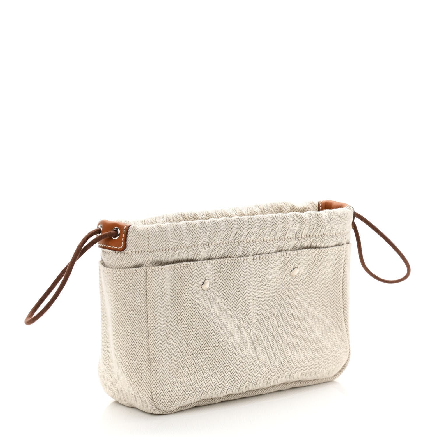 Hermes Canvas Barenia Fourbi 20 PM Pouch Naturel Fauve 3 of 11
