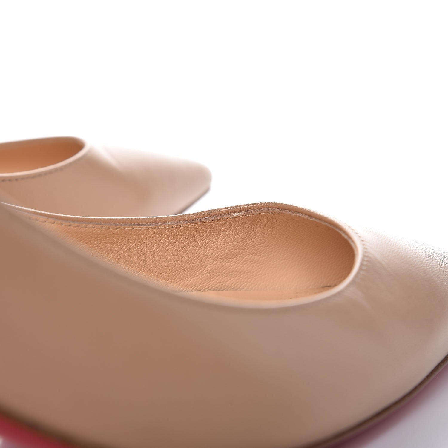 Christian Louboutin Kid Pigalle Follies 55 Pumps 37.5 Nude 11 of 14