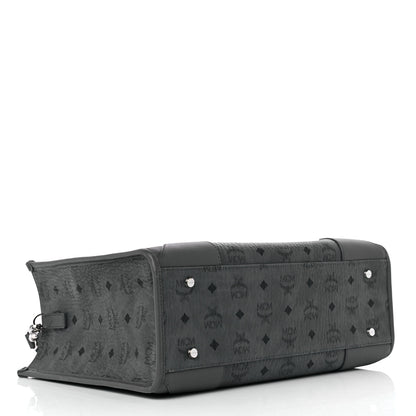 MCM Visetos Large Munchen Tote Grey 4 of 8