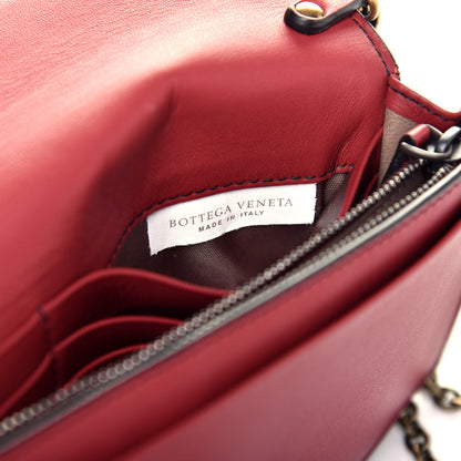 Bottega Veneta Nappa Intrecciato Ellittica Chain Wallet Baccara Rose 7 of 10