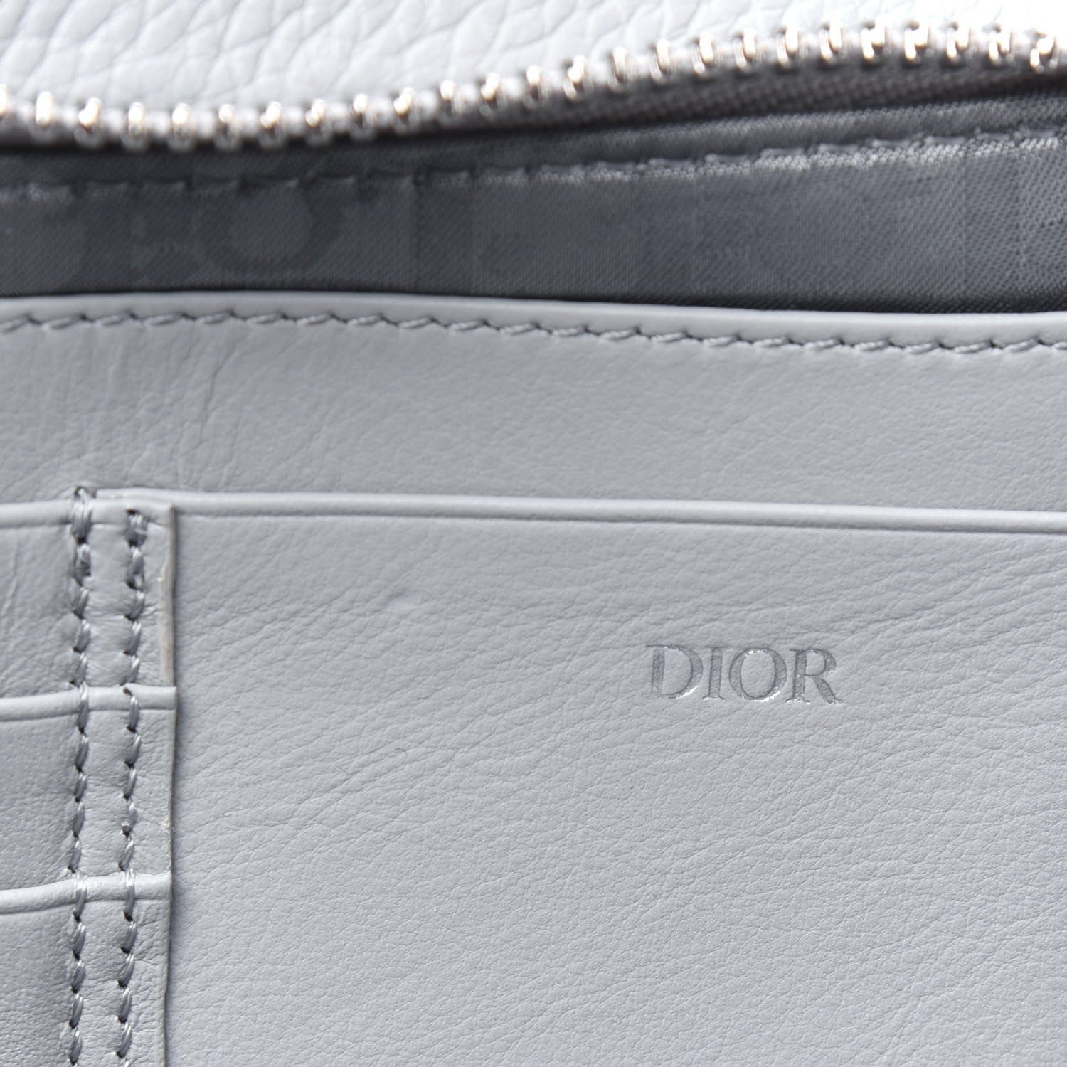 Christian Dior X AIR JORDAN Grained Calfskin Crossbody Grey 6 of 11