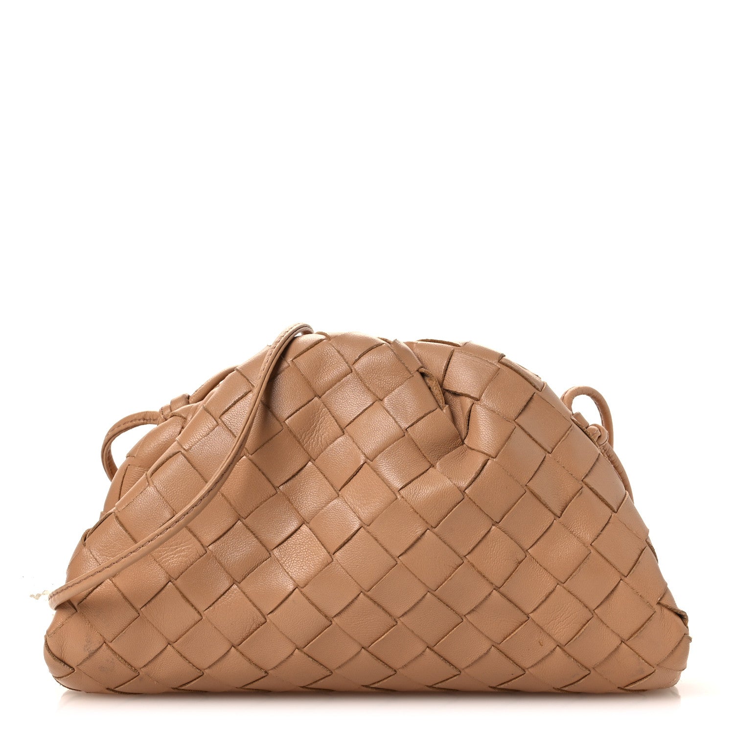 Bottega Veneta Nappa Intrecciato The Mini Pouch Almond 1 of 10