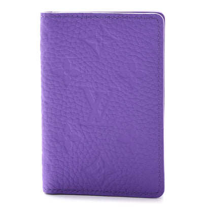 Louis Vuitton Taurillon Monogram Pocket Organizer Violet 1 of 6
