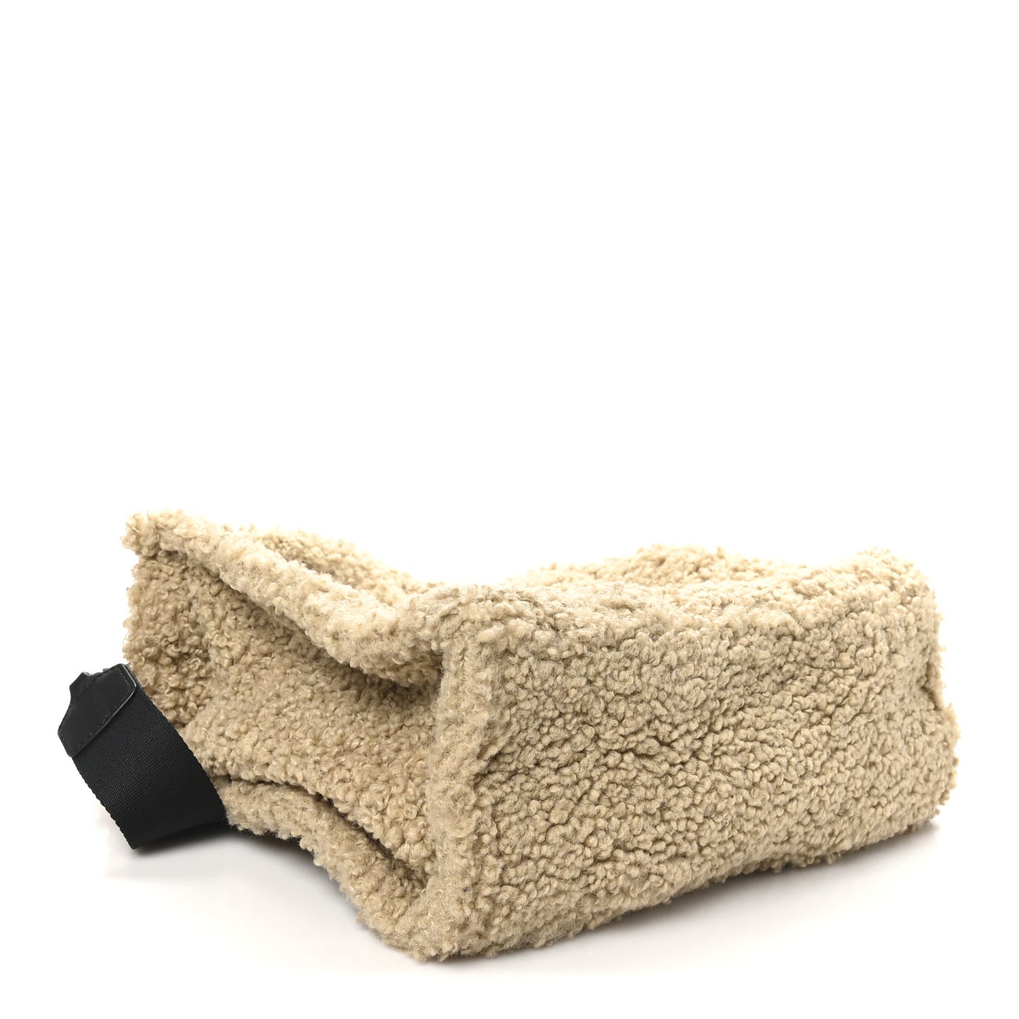 Polyester Cotton Medium The Teddy Traveler Tote Bag Beige