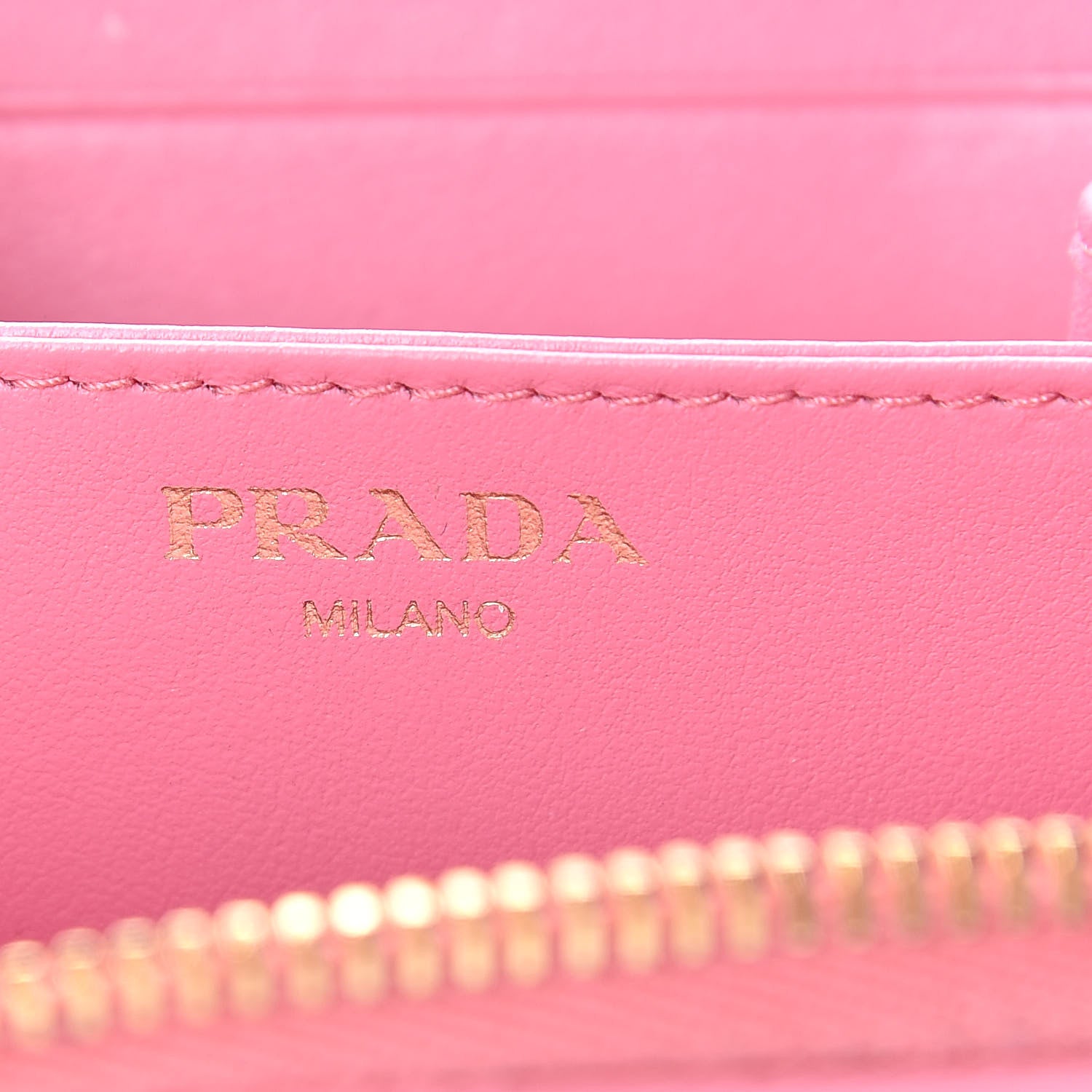 Prada Vitello Move Metal Coin Purse Geranio 6 of 8