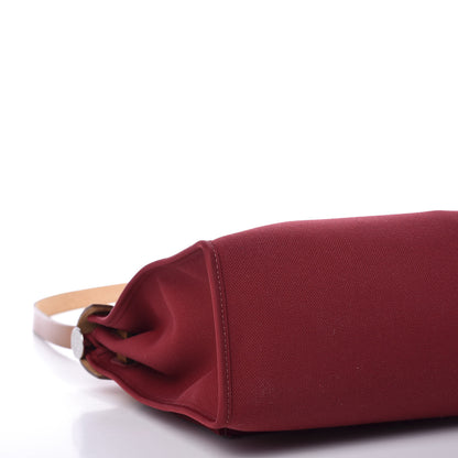 Hermes Vache Hunter Toile Herbag Zip 31 PM Rouge Grenat Natural 6 of 11
