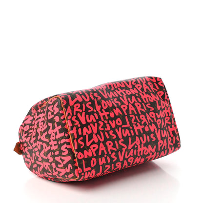 Louis Vuitton Monogram Graffiti Speedy 30 Fuchsia 4 of 10
