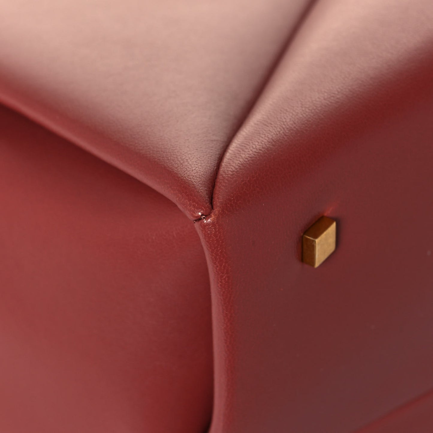 Nappa Large One Stud Handbag Gingerbread