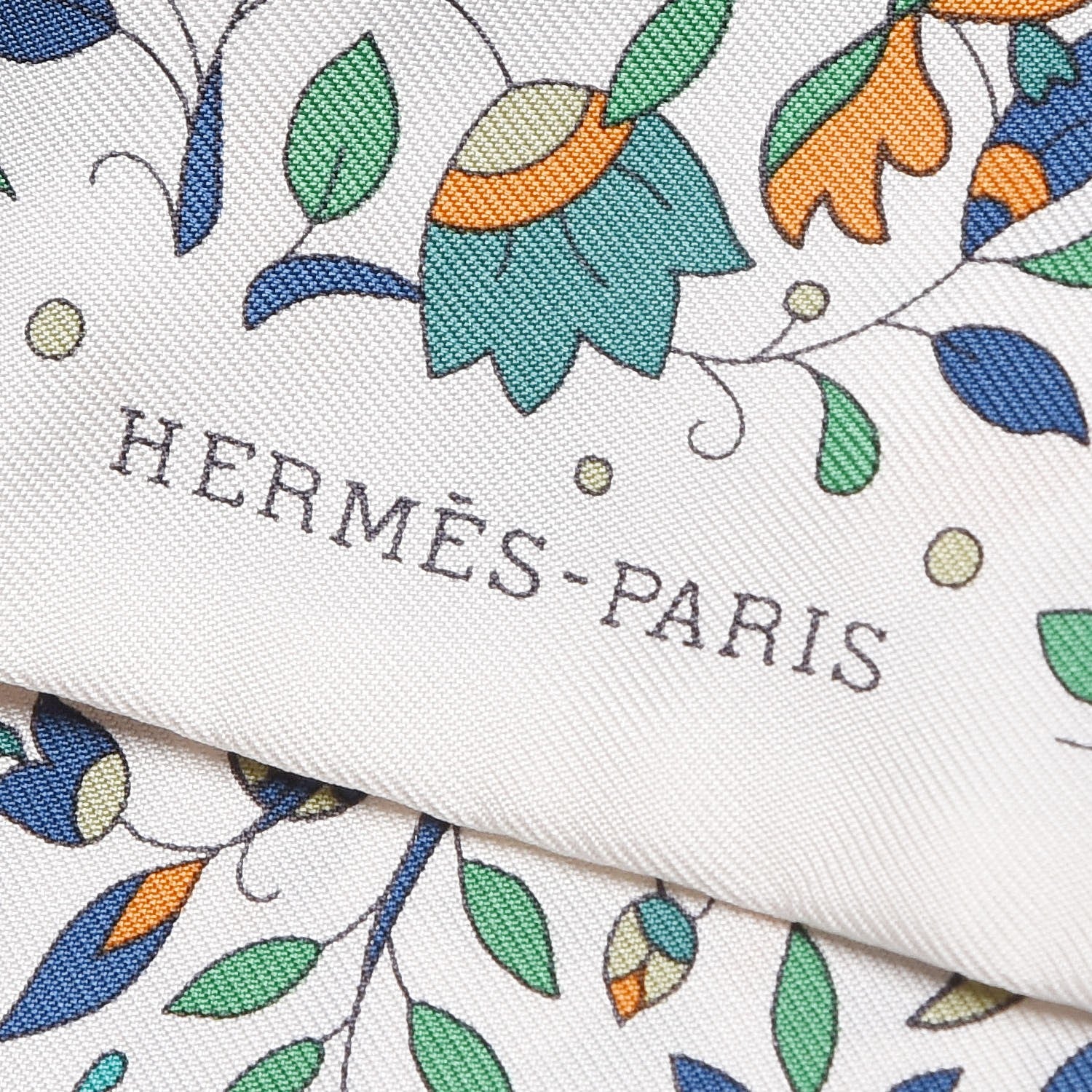 Hermes Silk Les Jardins D'Armenie Twilly 3 of 4