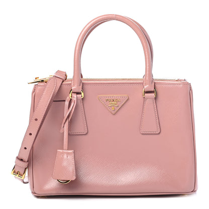 Prada Saffiano Vernice Mini Galleria Double Zip Tote Orchidea 1 of 9