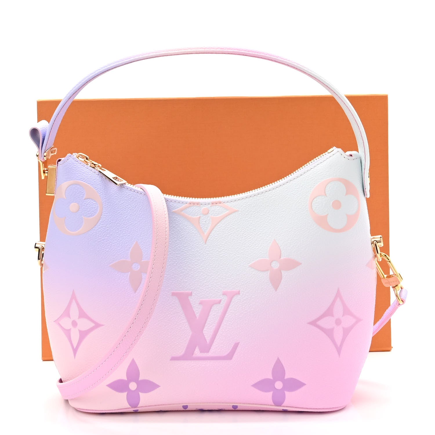 Louis Vuitton Monogram Giant Spring In The City Marshmallow Hobo PM Sunrise Pastel 10 of 10