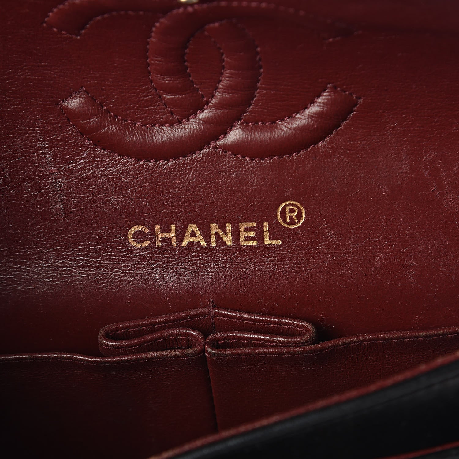 Chanel Lambskin Quilted Medium Double Flap Black 6 of 14
