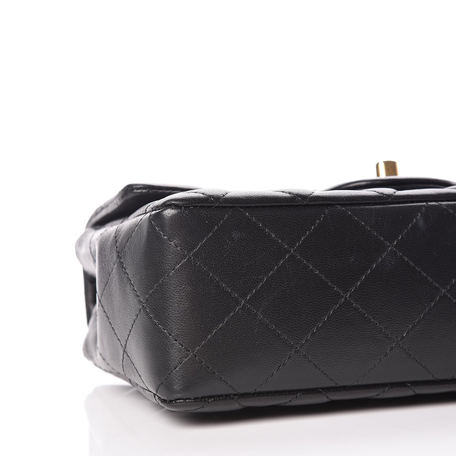Chanel Lambskin Quilted Mini Rectangular Flap Black 5 of 10