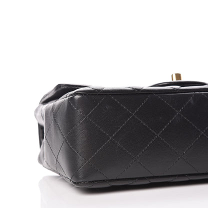 Chanel Lambskin Quilted Mini Rectangular Flap Black 5 of 10