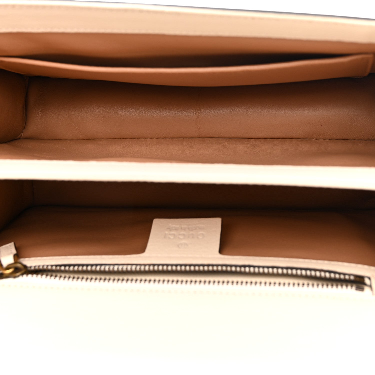 Gucci Goatskin Snakeskin Fox Broche Shoulder Bag White Red 5 of 12