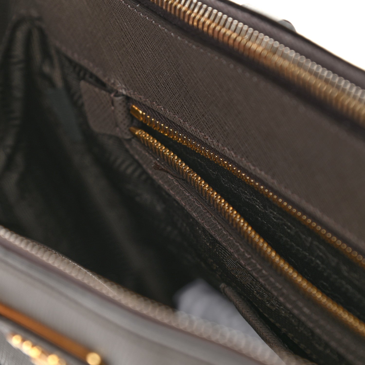 Prada Saffiano Lux Large Galleria Double Zip Tote Grafite 11 of 11