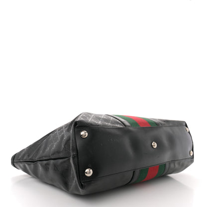 Gucci Imprime Monogram Web 500 Tote Black 4 of 14