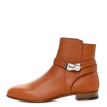Hermes Calfskin Neo Low Boots 40 Natural 1 of 18