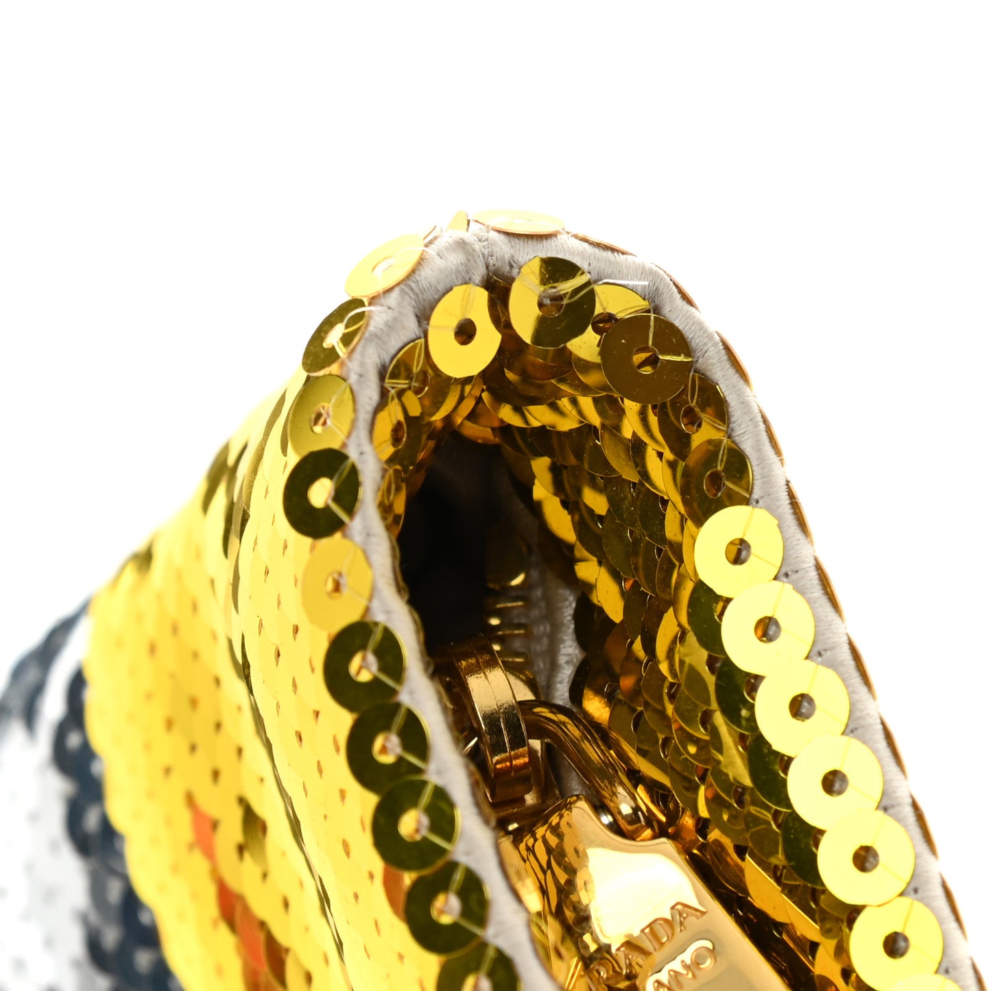 Sequin Clutch Gold Silver