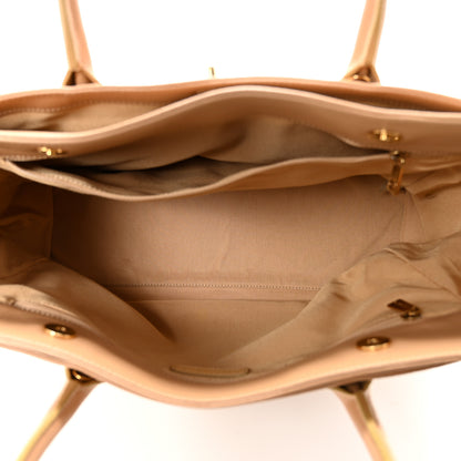 Chanel Calfskin Cerf Executive Shopper Tote Beige 5 of 10