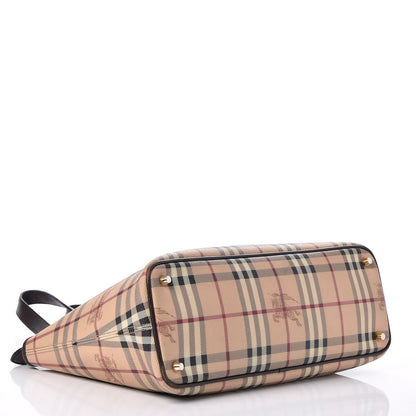 Burberry Haymarket Check Medium Regent Tote Chocolate 4 of 14